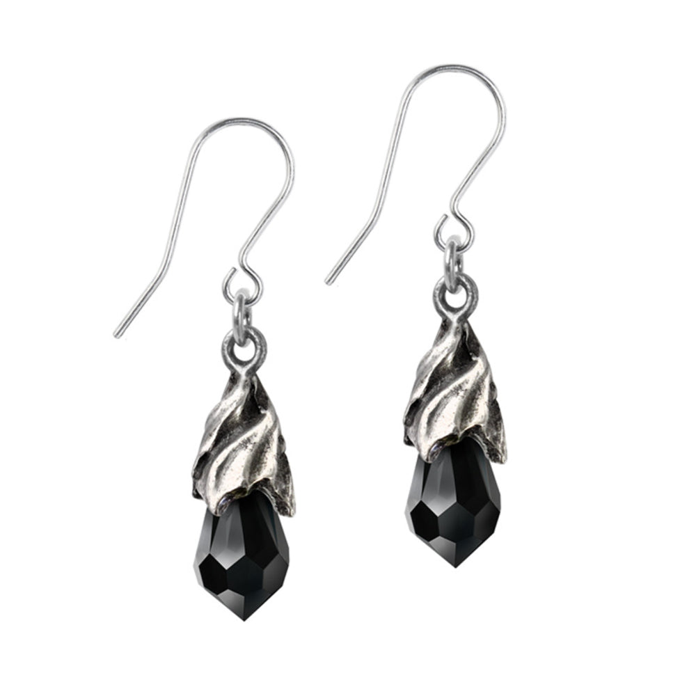 Empyrean Tear Earrings (Black) - Alchemy of England