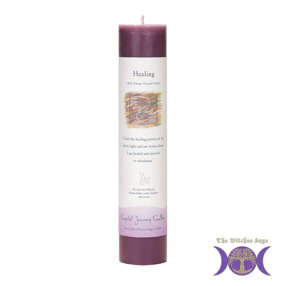 Reiki Herbal Pillar Candle Healing