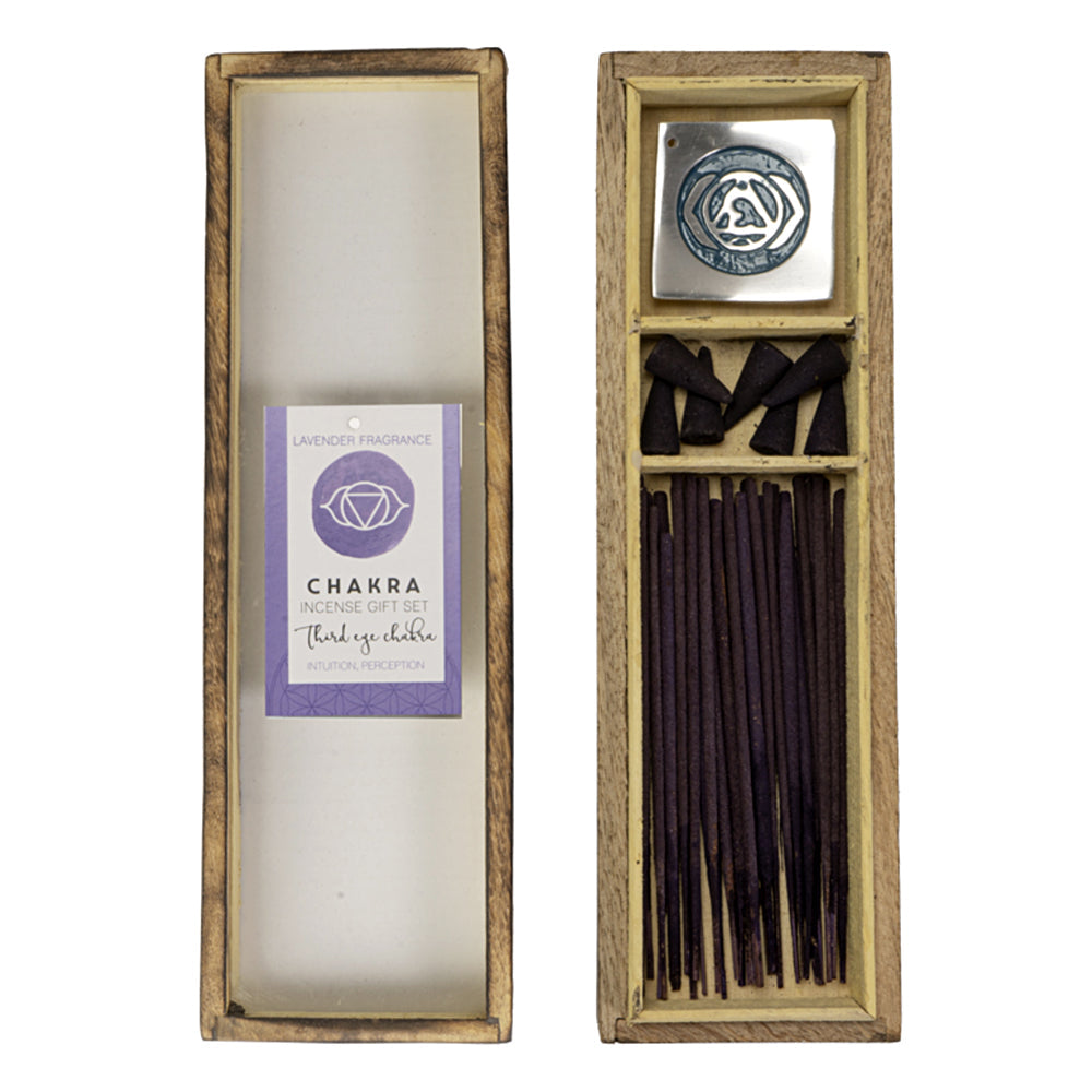 Third Eye Chakra Wooden Incense Gift Set