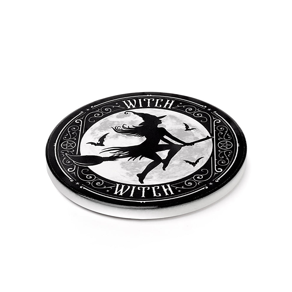 Flying Witch Round Coaster