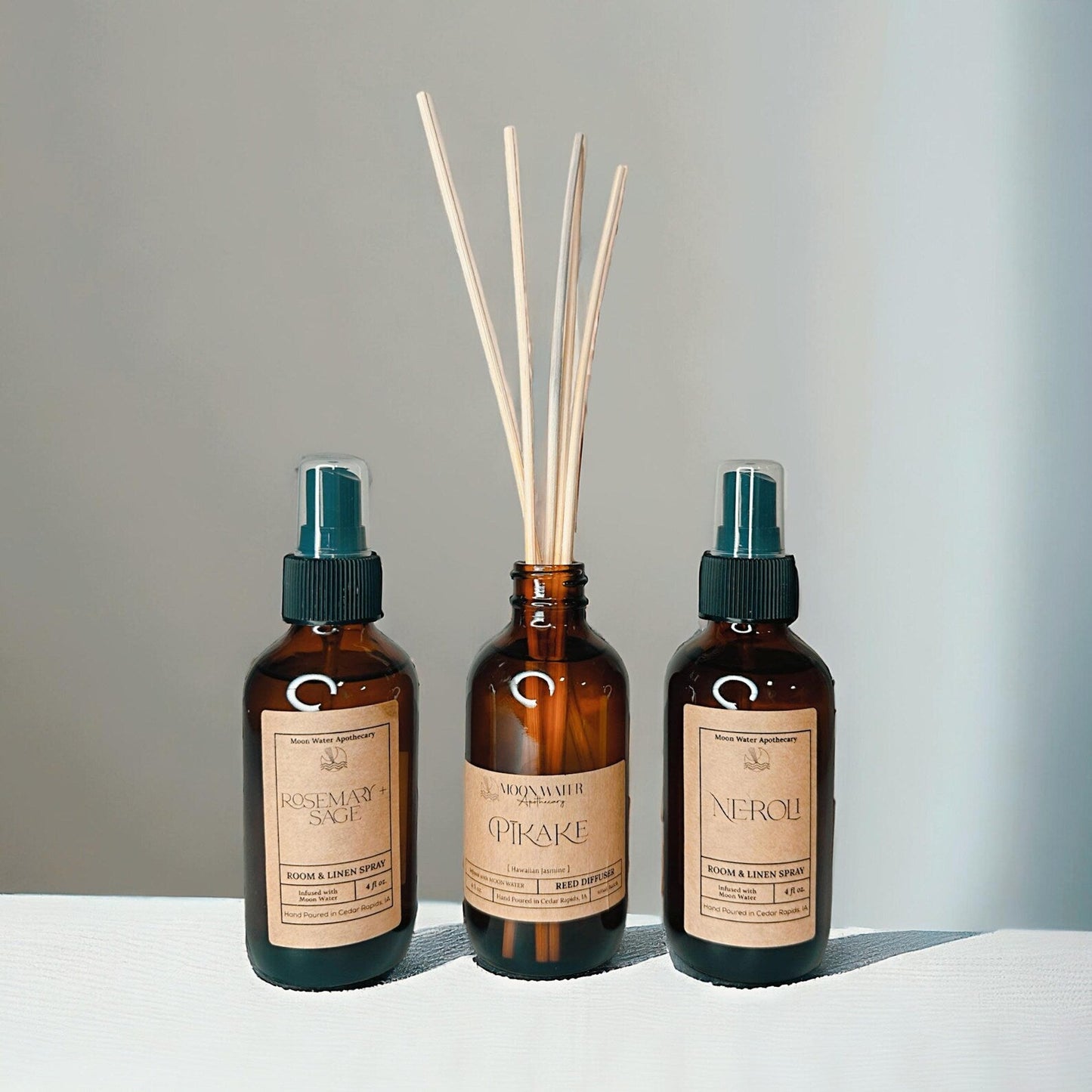 LUNA - Room Spray & Reed Diffuser - CACTUS FLOWER & JADE