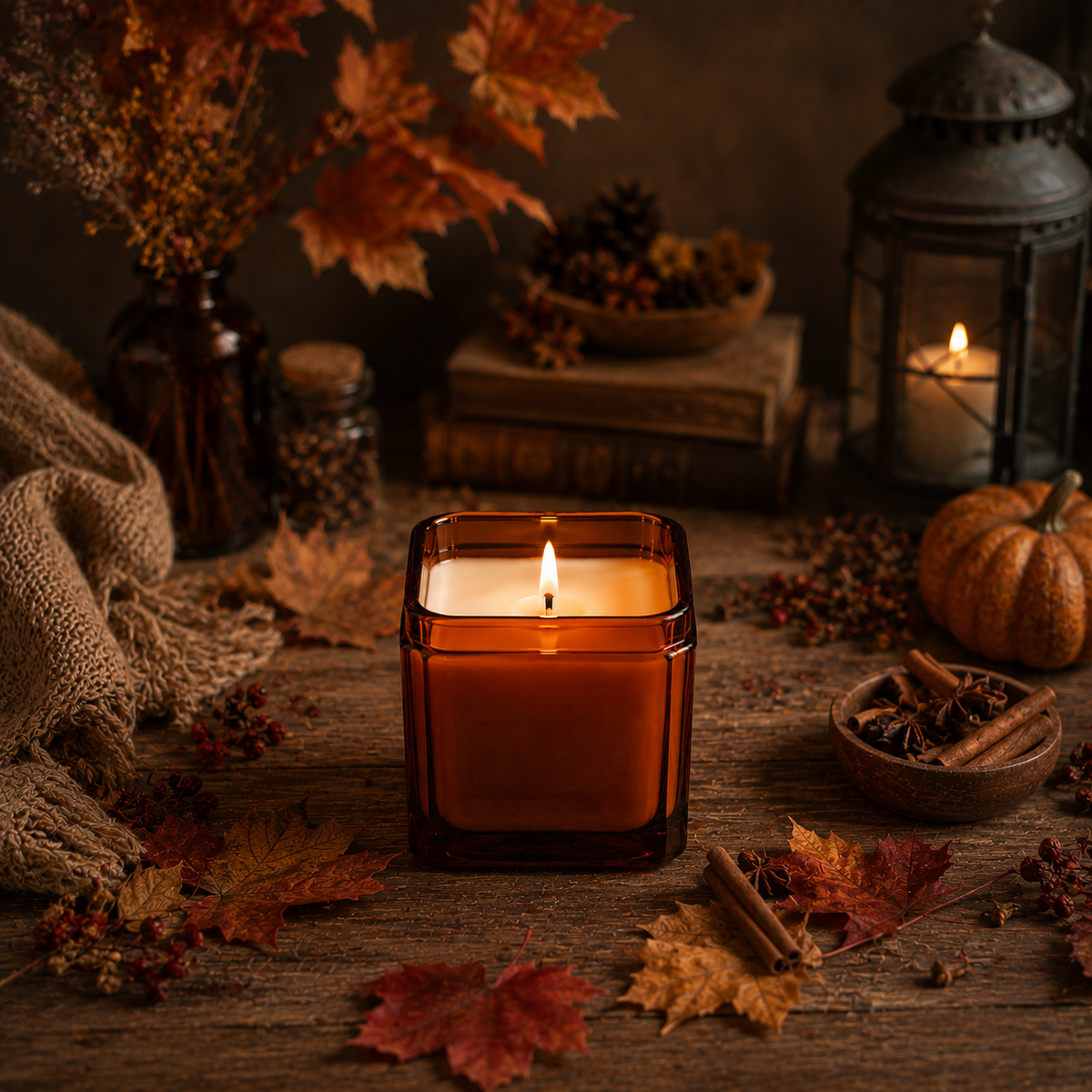MAPLE PUMPKIN --- 8.5 oz Soy Jar Candle | Fall/Autumn | Moon Water Apothecary