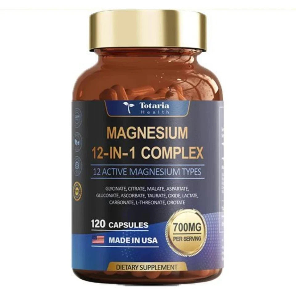 Totaria Magnesium 12-in-1 Complex Capsules – 700 mg