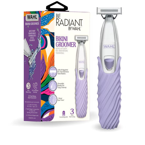 Wahl Be Radiant Rechargeable Bikini Groomer, Purple