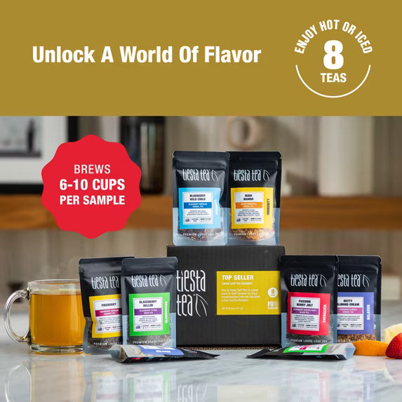 Tiesta Tea Favorites Loose Leaf Tea Sampler – 8 Blends