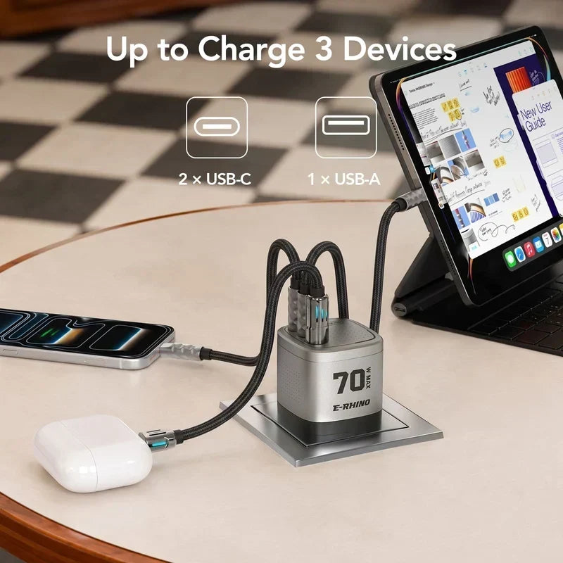 Universal Travel Charger | 70W GaN Fast Charging