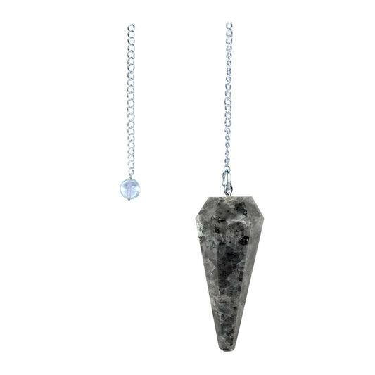 6 sided Pendulum - Indigo Gabbro (Mystic Merlinite)