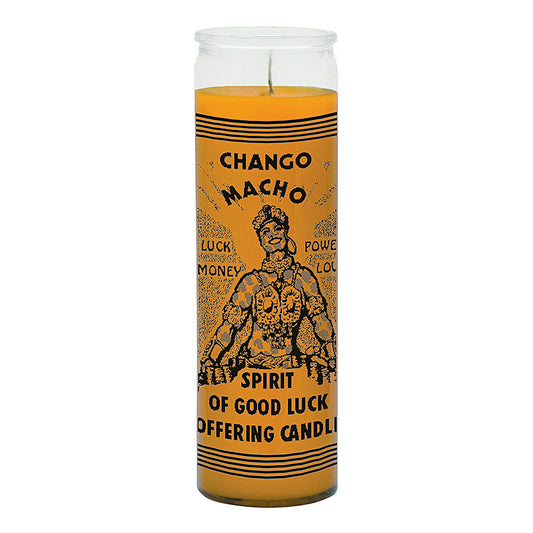 7 day Chango Macho Candle / Spirit of Good Luck