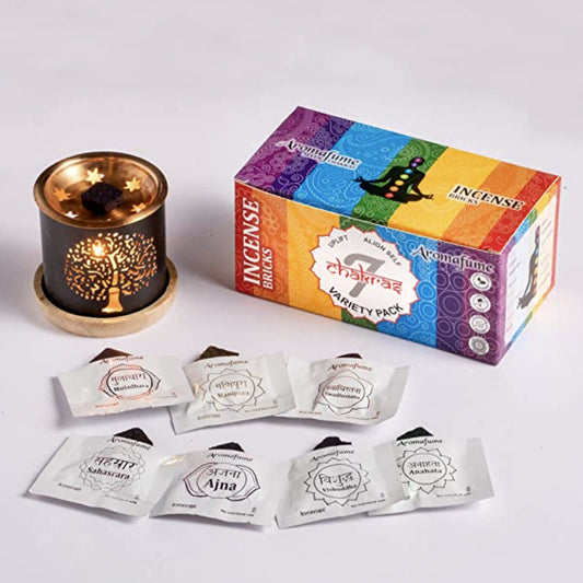 7 Chakras Incense Bricks Set
