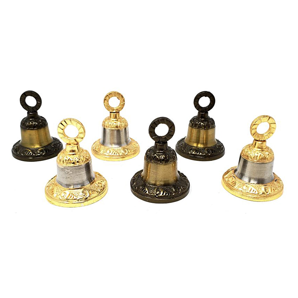 Carved Metal Bell 2"