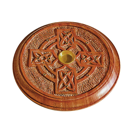 Celtic Cross Wooden Burner 5"