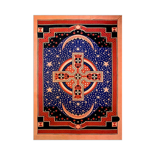 Celtic Cross Tapestry 75"x 105" (Red)