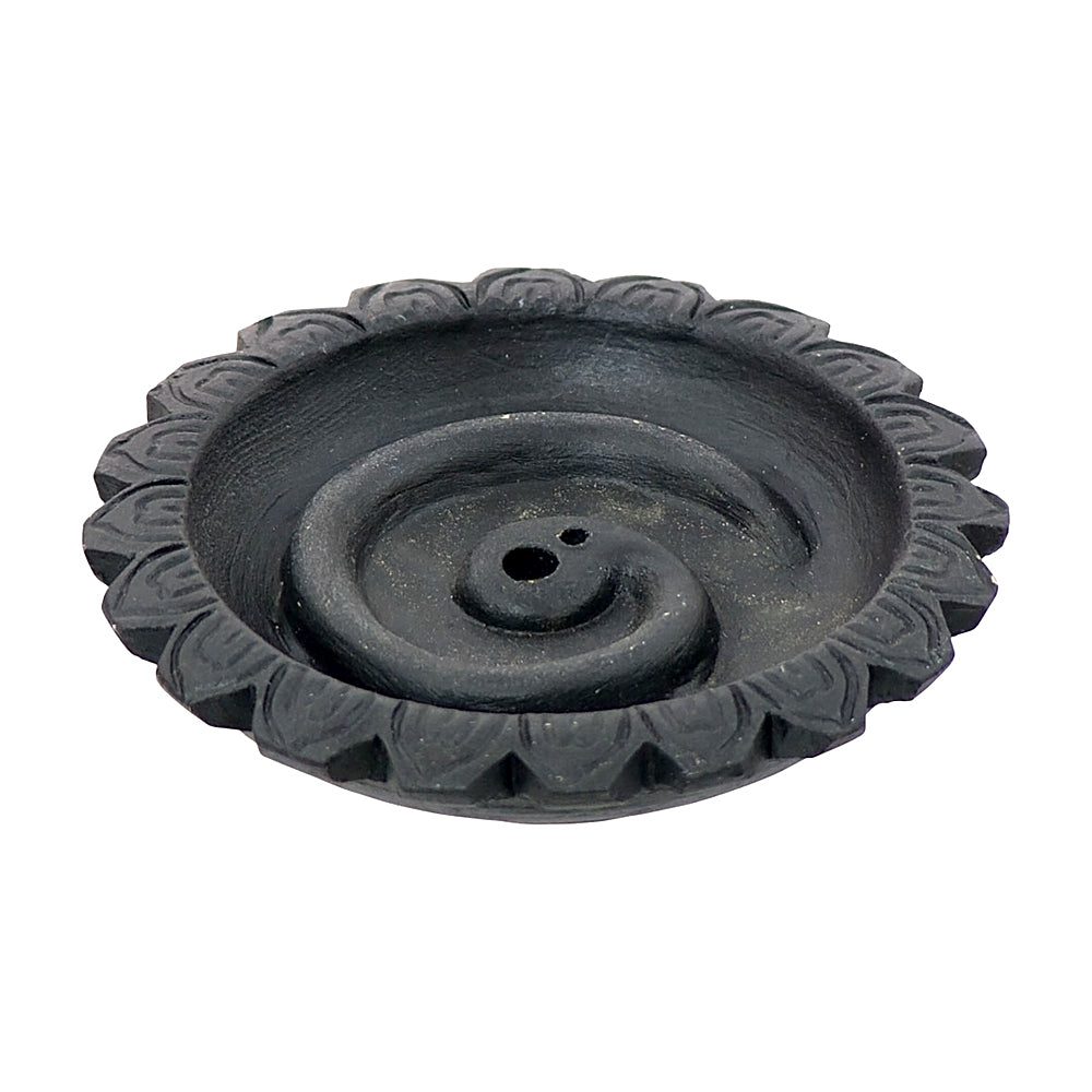 Spiral Design Clay Rope Incense Burner
