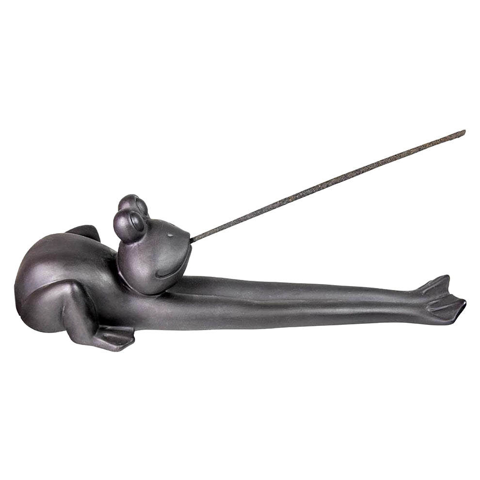 Ceramic Yoga Frog Incense Burner
