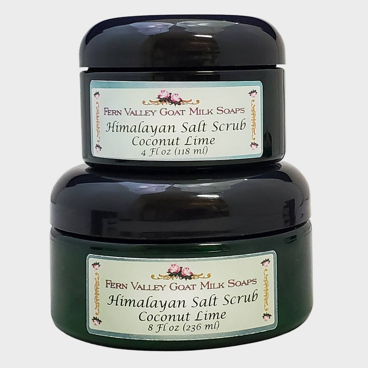 Himalayan Salt Scrub | Skin Care From Fern Valley Goat Milk Soap | Coconut & Lime Verbena Scent