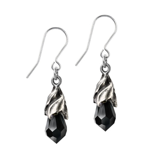 Empyrean Tear Earrings (Black) - Alchemy of England