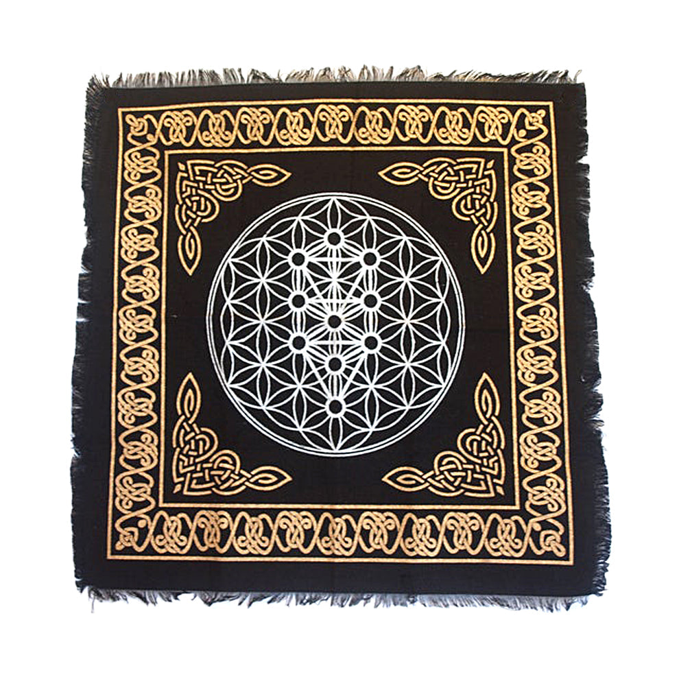 Geometric Tree of Life Altar Cloth 18" x 18"