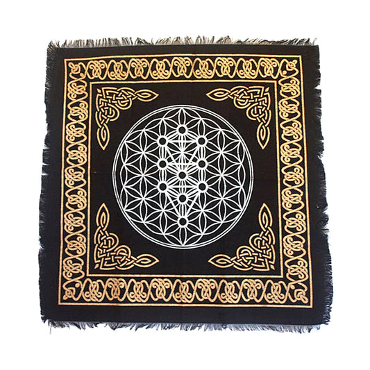Geometric Tree of Life Altar Cloth 18" x 18"