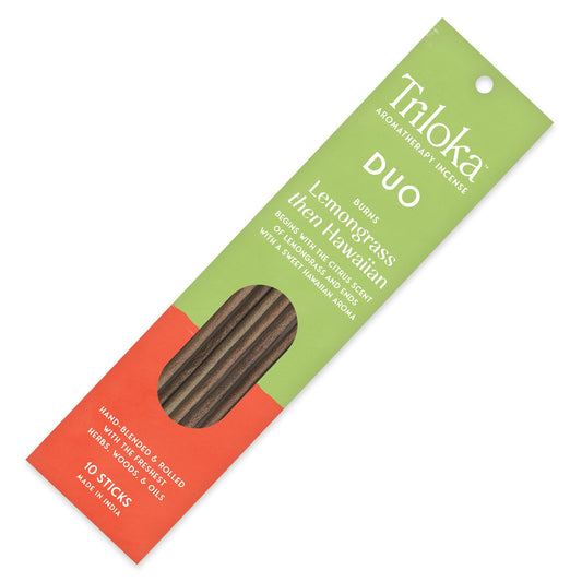Triloka Duet Lemongrass-Hawaiian High Incense Sticks