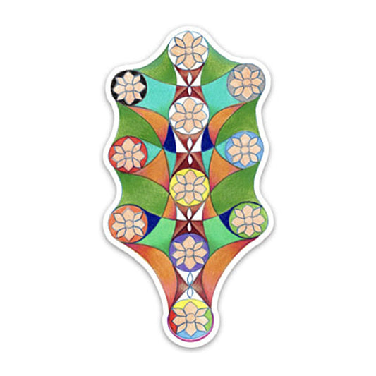 Kabbalah Tree of Life Sticker 2" x 3.75"