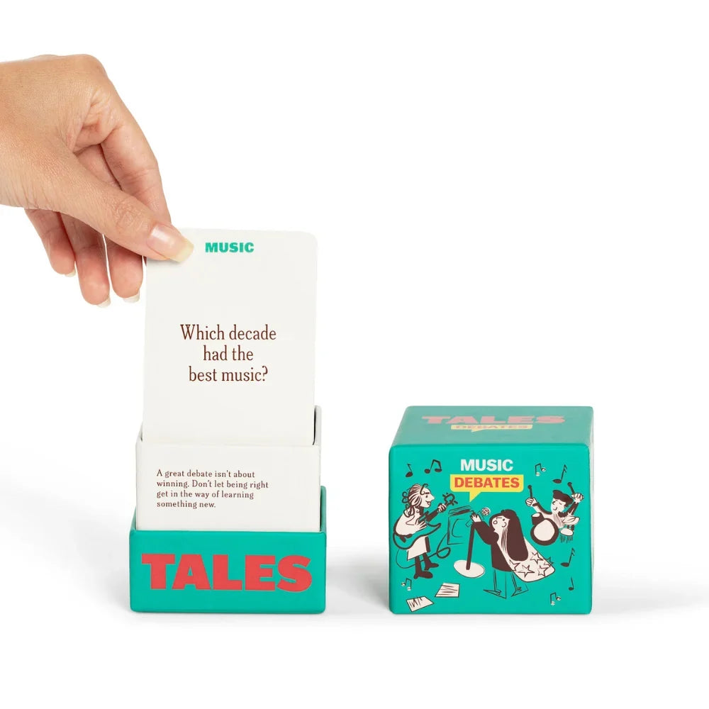 Tales Debates Music Conversation Card Game – 150 Questions