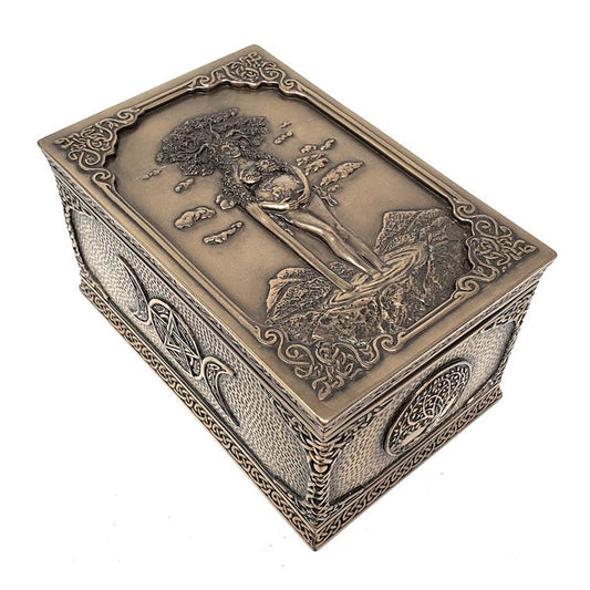 Gaia Mother Earth Bronze Box