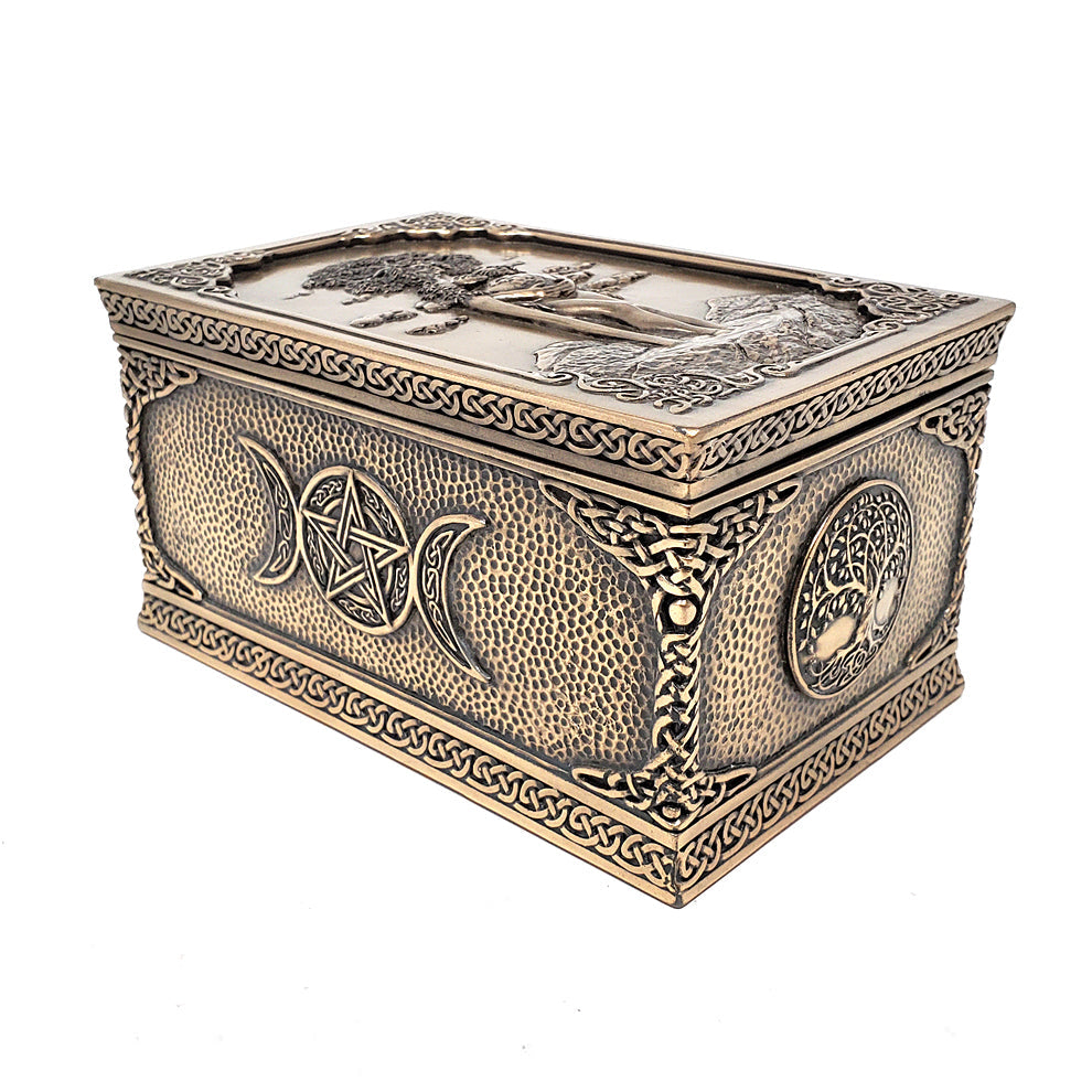 Gaia Mother Earth Bronze Box
