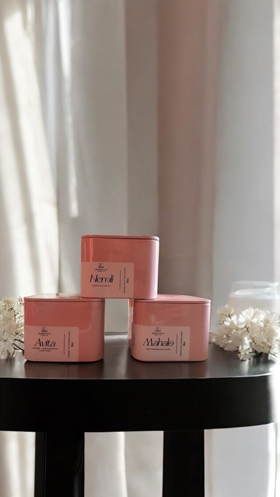 8oz Pink Summer Candles - 3 scents!