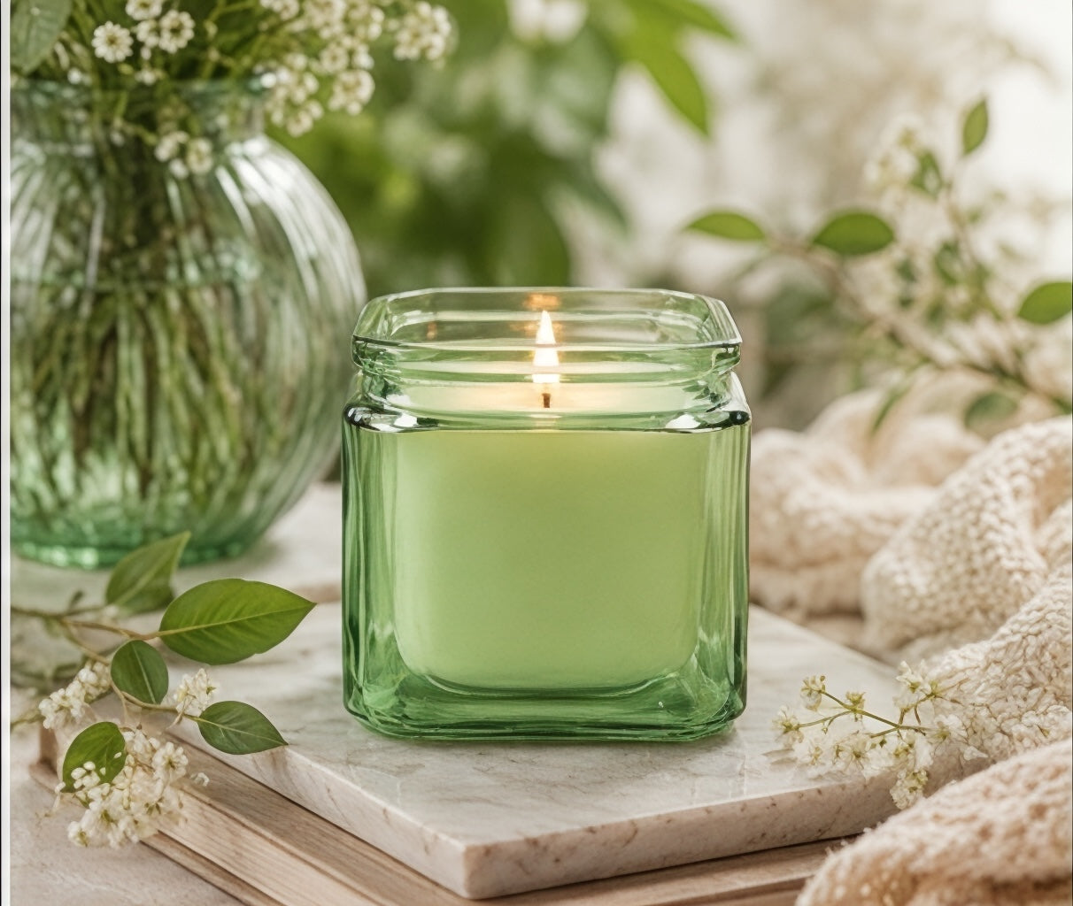 Summer Clover 8.5 oz Soy Jar Candle | Moon Water Apothecary