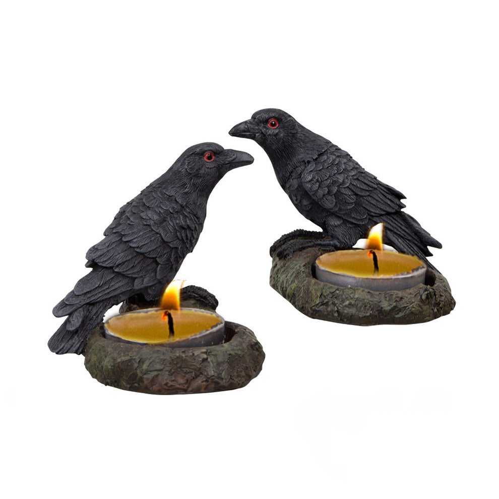 Raven T-Light Holder (Set of 2)