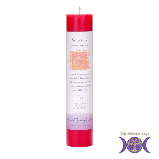 Reiki Herbal Pillar Candle Seduction