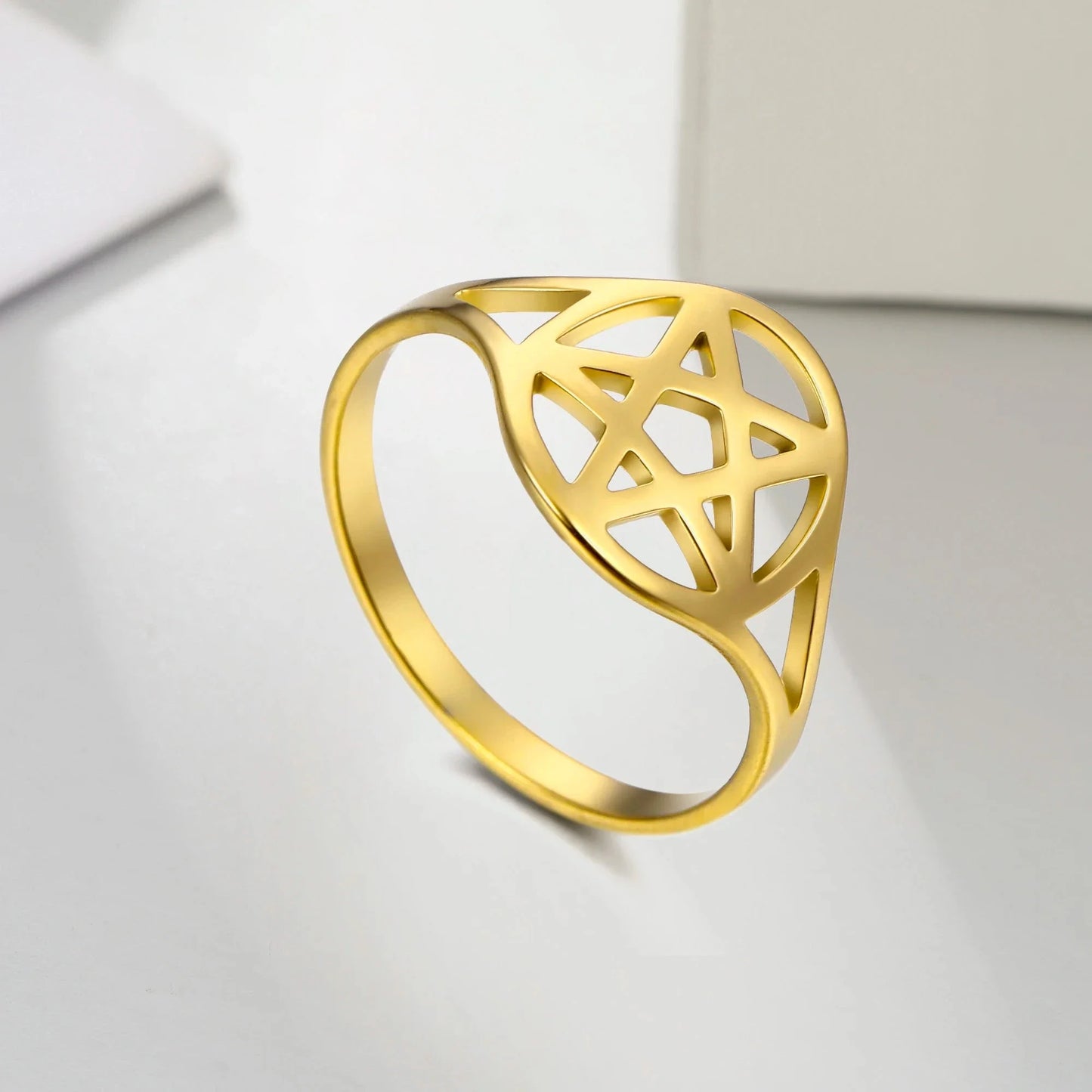 Pentacle Stainless Steel Rings