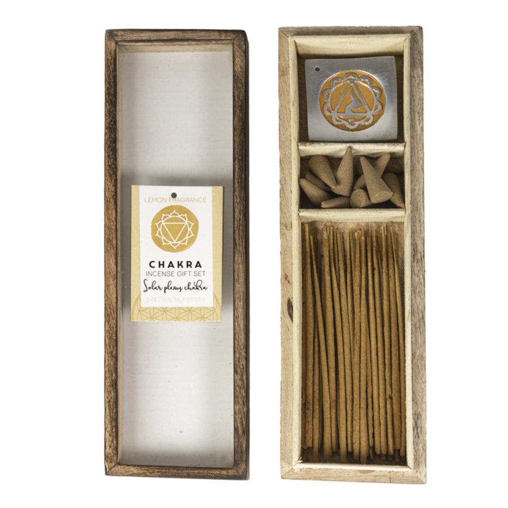 Solar Plexus Wooden Incense Gift Set