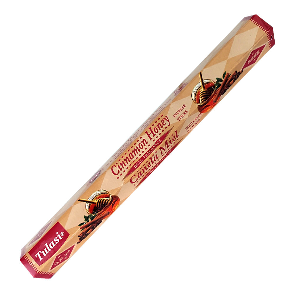 Tulasi Cinnamon Honey Dual Fragrance Incense Sticks
