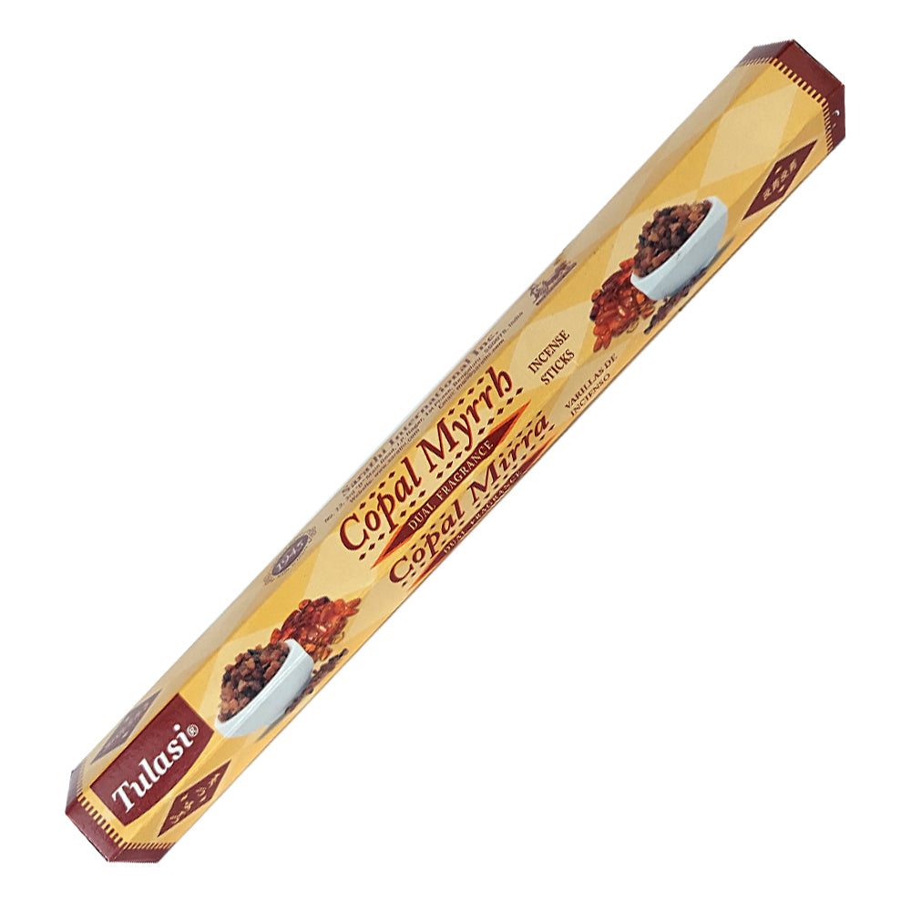 Tulasi Copal Myrrh Dual Fragrance Incense Sticks