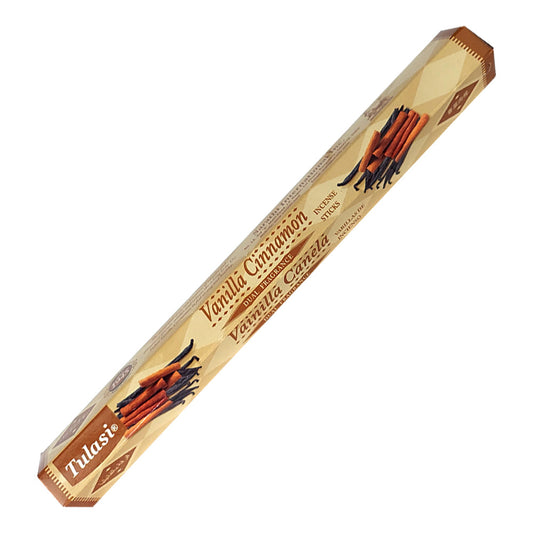 Tulasi Vanilla Cinnamon Dual Fragrance Incense Sticks