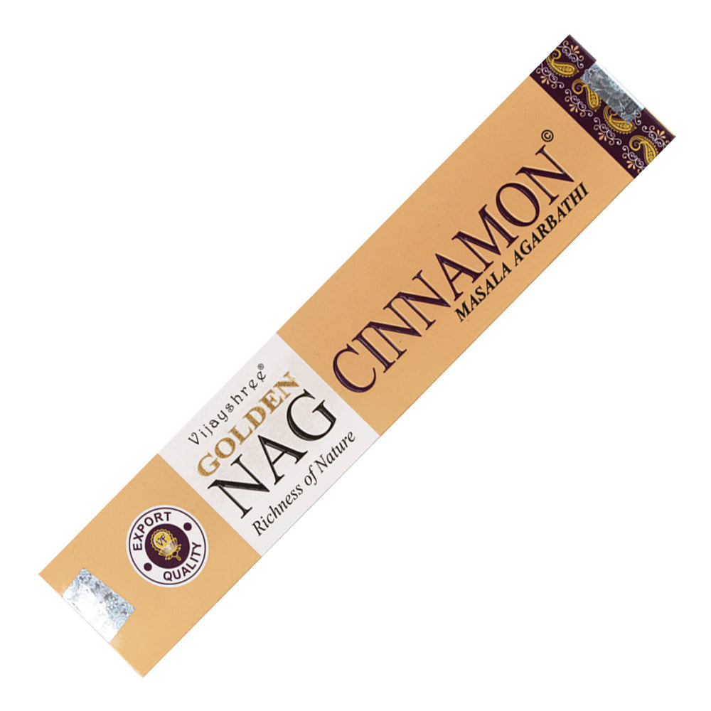 Vijayshree Golden Nag - Cinnamon Incense Sticks