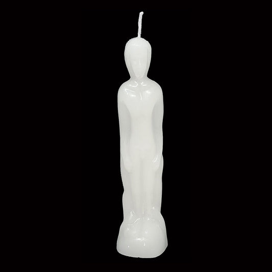 Male Candle - White