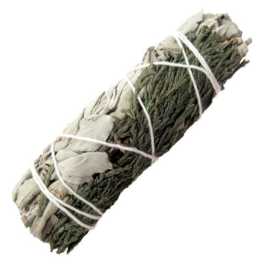 White Sage and Cedar Smudge Stick 3-4"