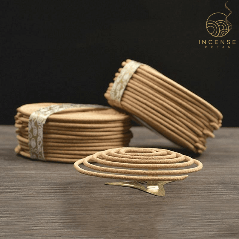 Natural Handmade Sandalwood Coils (48 box)