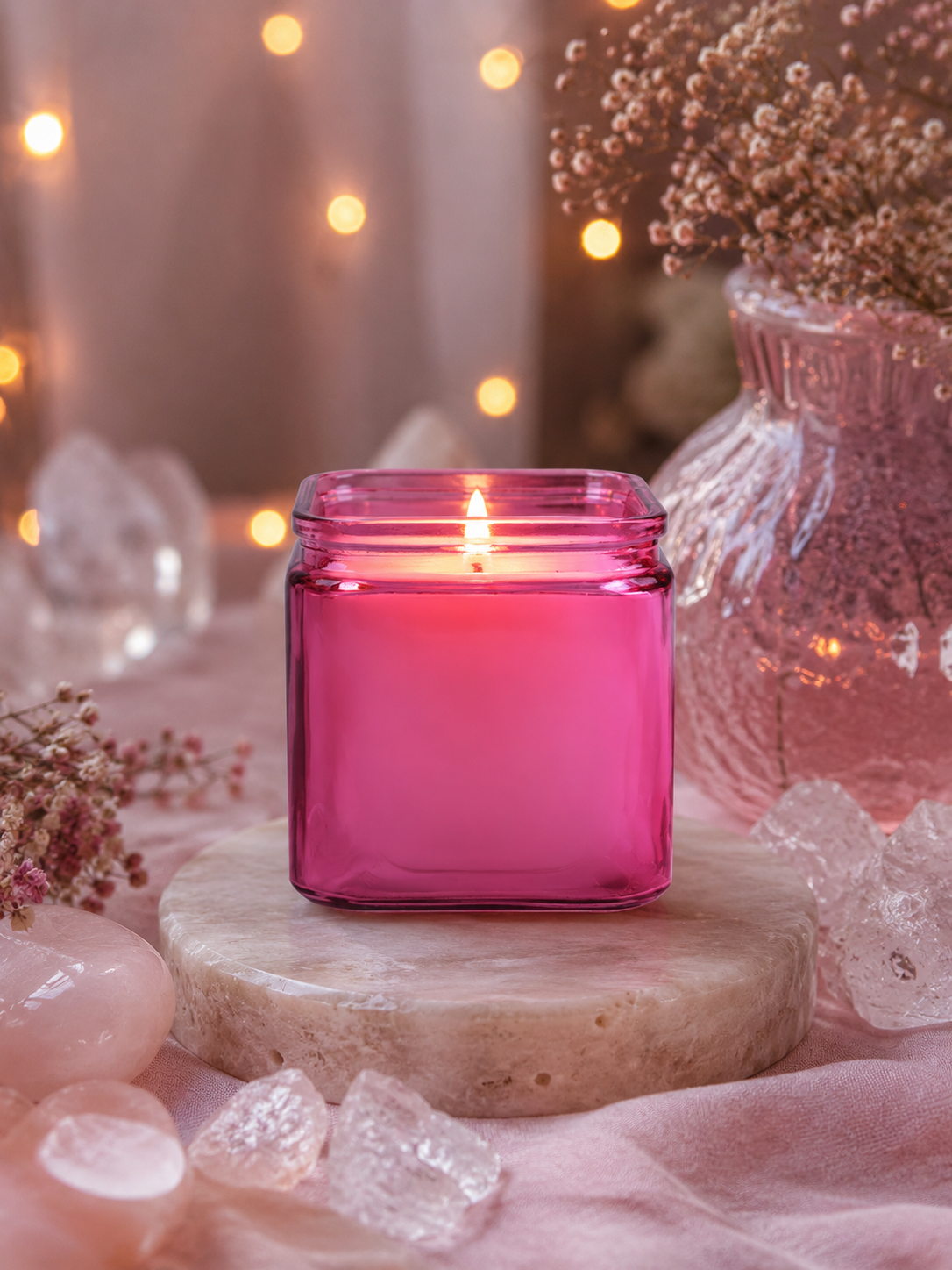 Pink Flamingo Soy Candle | 8.5 oz | Moon Water Apothecary